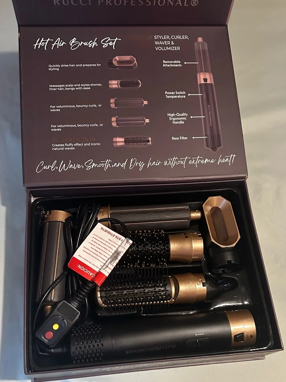 Blowout Bestie 5-In-1 Styling Kit - Rose Gold/Black
